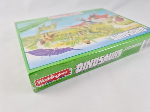 New: Waddingtons Dinosaurs Jigsaw Puzzle 150pcs Super Poster 1985 Vintage Sealed - Picture 5 of 6