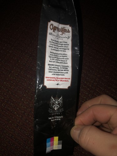 Cypress Hill “Black Sunday” Deadsled Coffee -Empty Bag - Picture 7 of 8