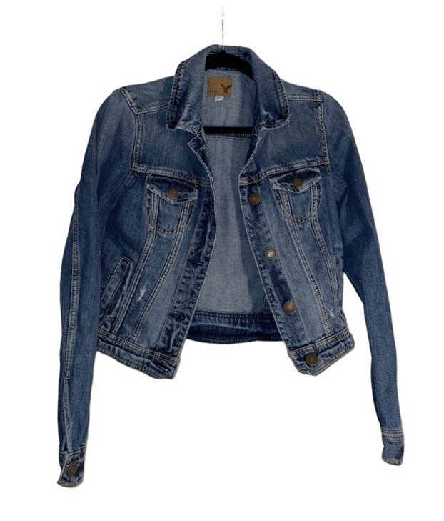 Women’s American Eagle Button Down Jean Jacket Si… - image 1