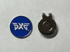 1 PXG 1" Flat Coin Style Golf Marker W/ Bonus Hat Clip - Quality Made 