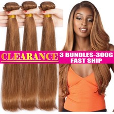 CLEARANCE 3 Bundles Thick Indian Brazilian Malaysian Weave Human Hair Extensions