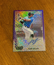 Jose Salas 2021 Leaf Metal Draft 1990 Purple Mojo Auto LA-JS1 Twins /7