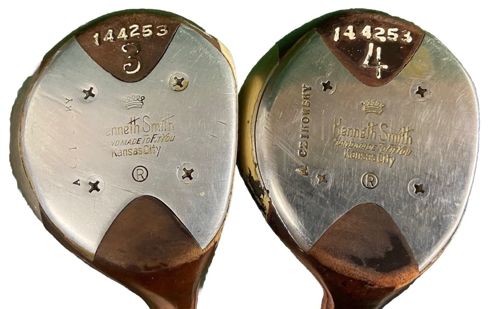 Kenneth Smith Golf Hand Made Solidized Fairway Wood Set 3W,4W RH Regular Steel - Image 2 of 4