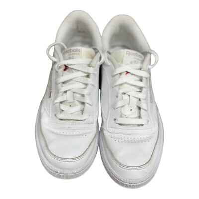 Size 8- Reebok Club C 85 White