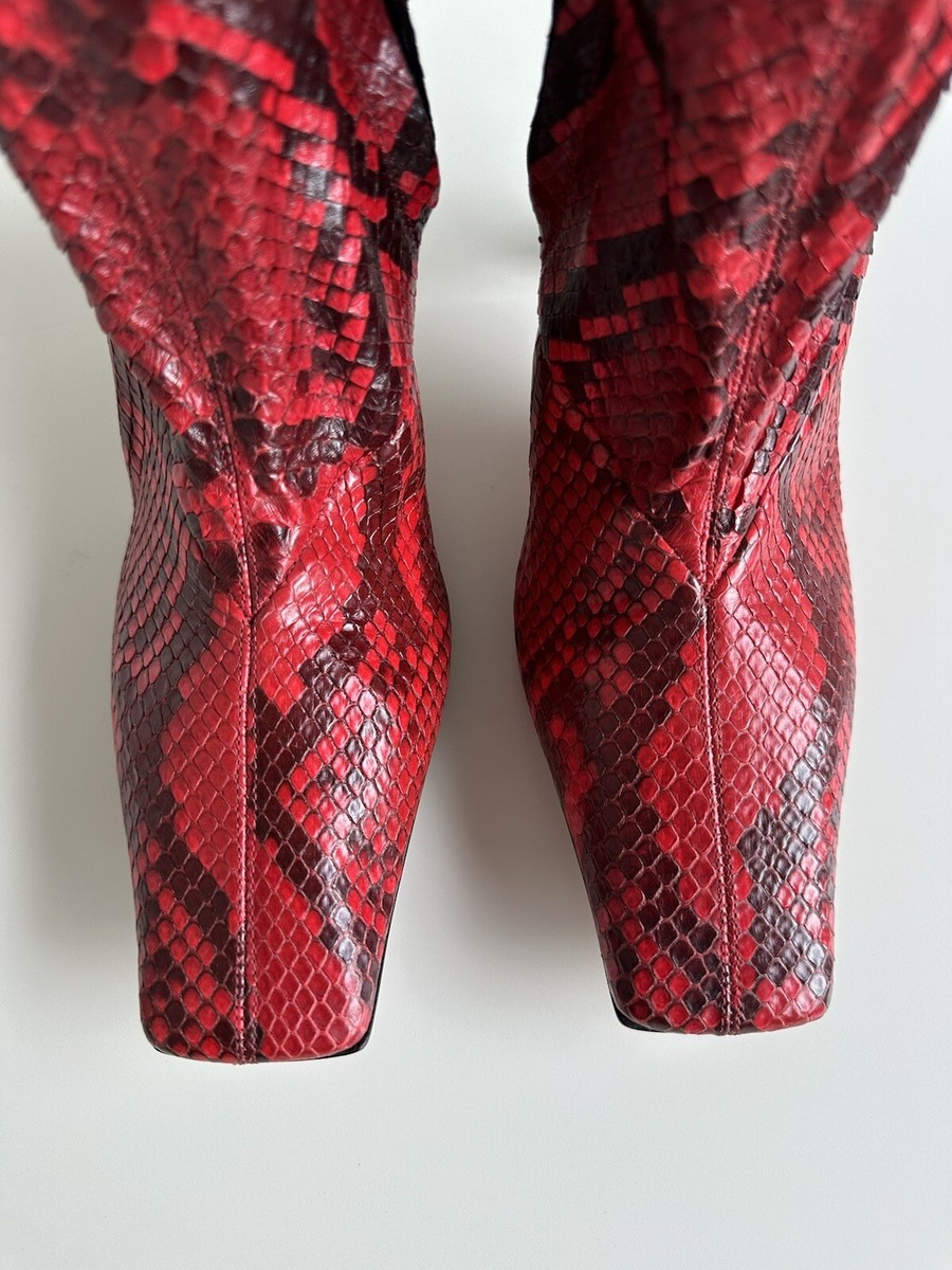 靴 CELINE Python Boots sz.36 Celine Python Snakeskin Boots Size 38 Fit Like a US7 | eBay