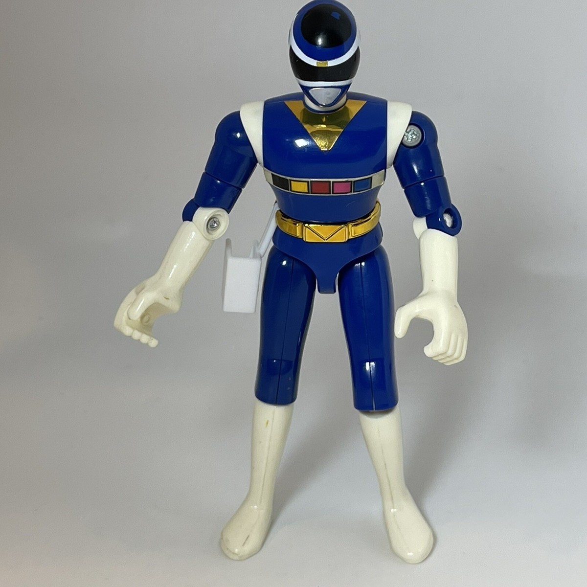 Vintage Power Rangers 1997 Space Blue Ranger Action Figure Bandai