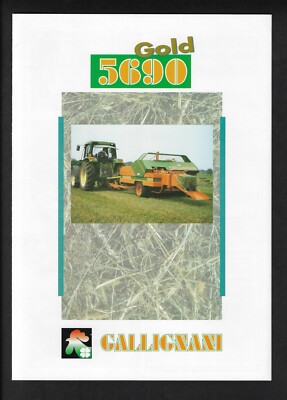 GALLIGNANI 5690 GOLD SQUARE BALERS 4 PAGE BROCHURE 
