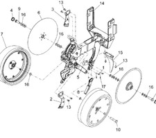 Planter Row Unit Scraper (LH and RH), Challenger, Fendt, Massey Ferguson, White