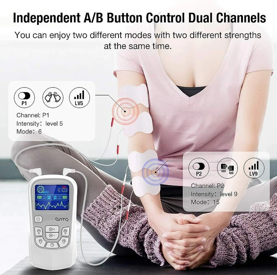 OSITO TENS EMS Reizstromgerät Digitales Gerät Elektrostimulationsgerät Neou Gift - Bild 4 von 4