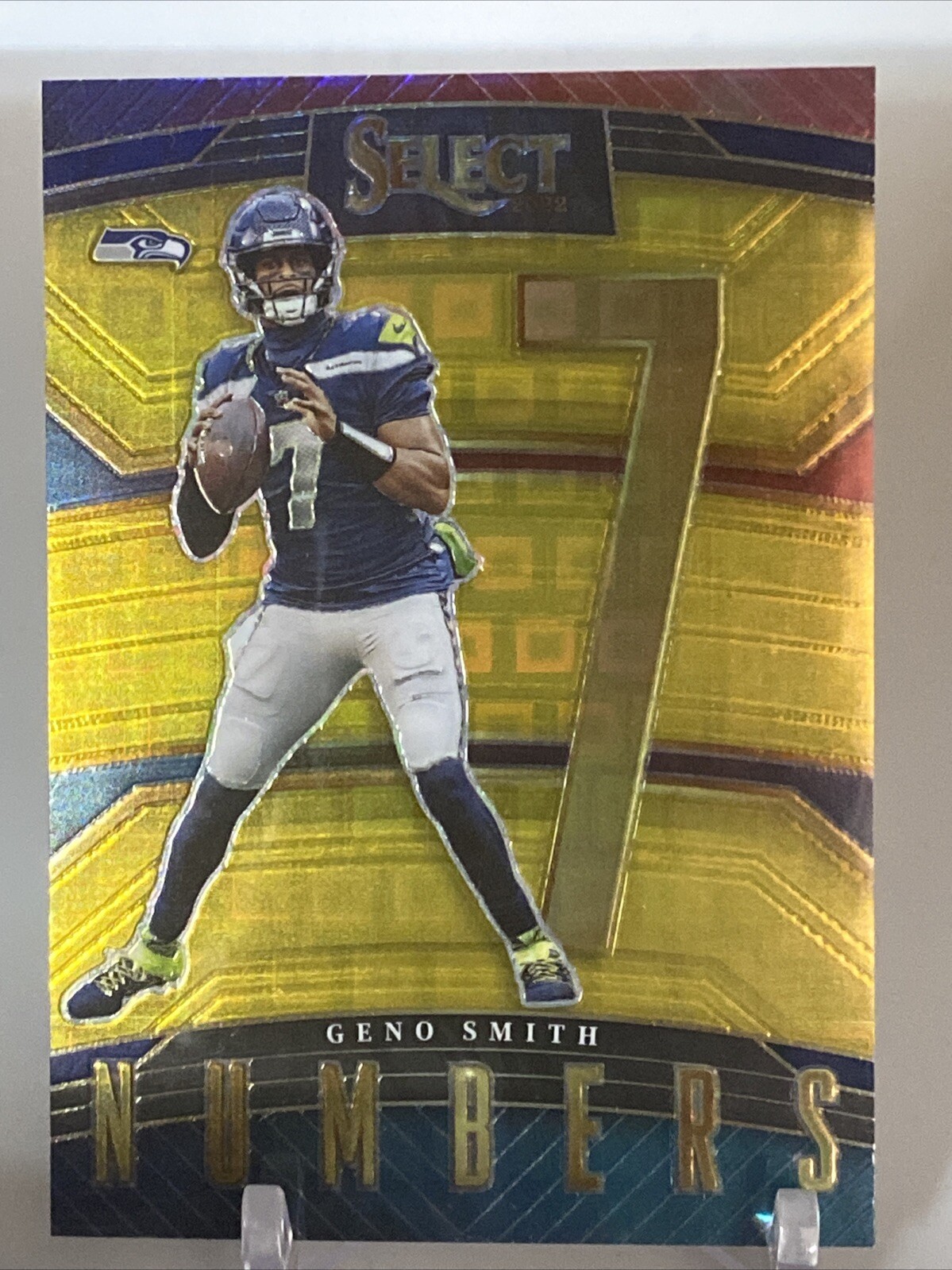 Geno Smith Select Numbers /10 Gold 2022 Seahawks Raiders NFL