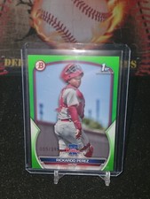 2023 BOWMAN CHROME BASEBALL GREEN RICKARDO PEREZ PARALLEL PHILLIES /399 #BP-27