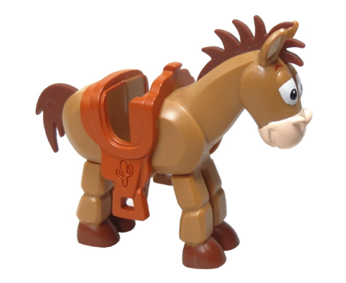 Lego Bullseye 7597 7594 Toy Story Medium Dark Flesh Horse Figure Minifigure - Picture 2 of 2