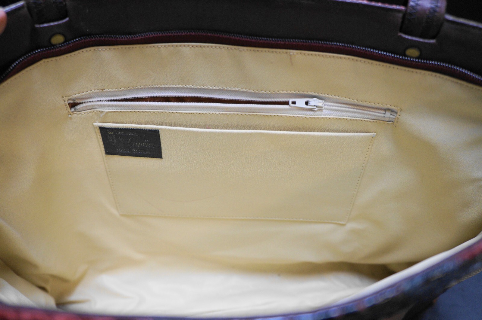 Original by Caprice Snakeskin Patchwork Tote Bag … - image 3