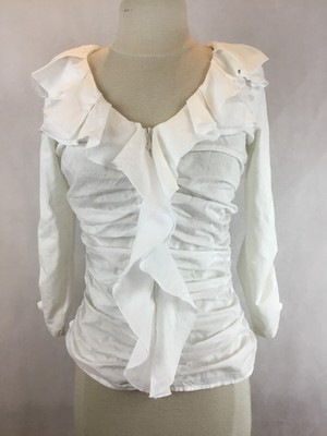 front ruffle top