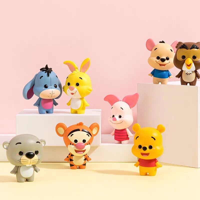 HeroCross Disney Winnie The Pooh 8pcs Blind Box Family Series