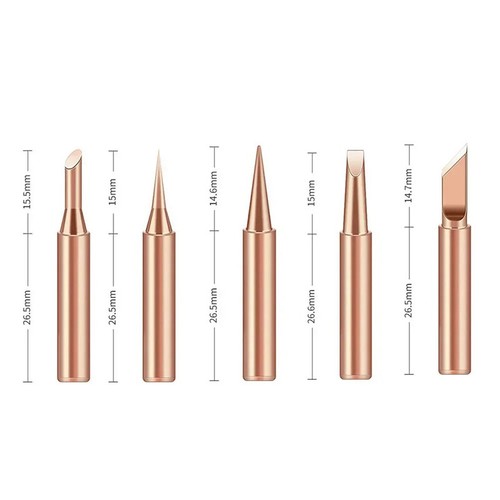 5pcs 900M Soldering Iron Head Inside Hot Bare Copper Electric Soldering Iron -qe - Afbeelding 2 van 11