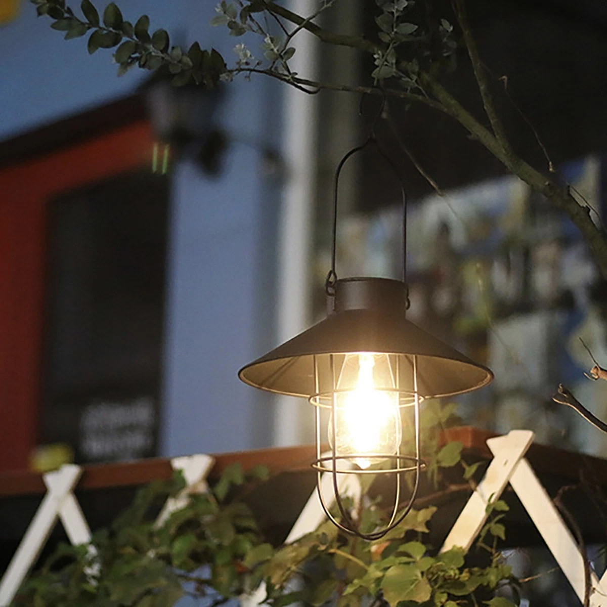 Solar Lantern For Outdoor Hanging Vintage Metal Solar Lights
