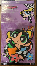 New in pkg Vintage Powerpuff Girls Fun Foam Wall Art Kids Room 3D Decor Stick On