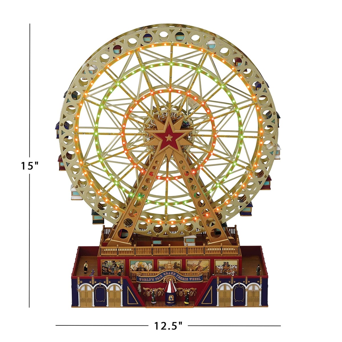 Mr. Christmas World's Fair Grand Ferris Wheel Musical Animated