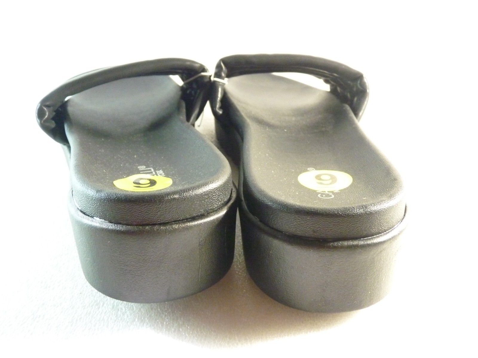 Capelli New York Women shoes sandals Black Slide wedge Size 9 SKU 10313