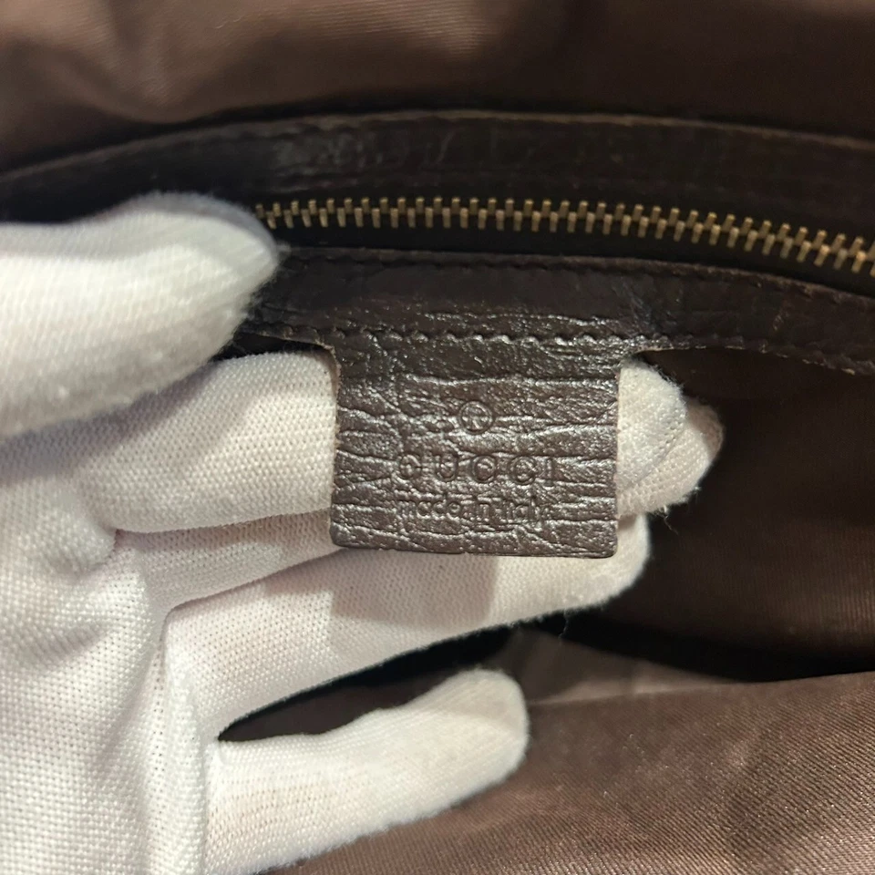 Auténtico bolso de hombro GUCCI Sherry Line de lona Foto 4 de 4