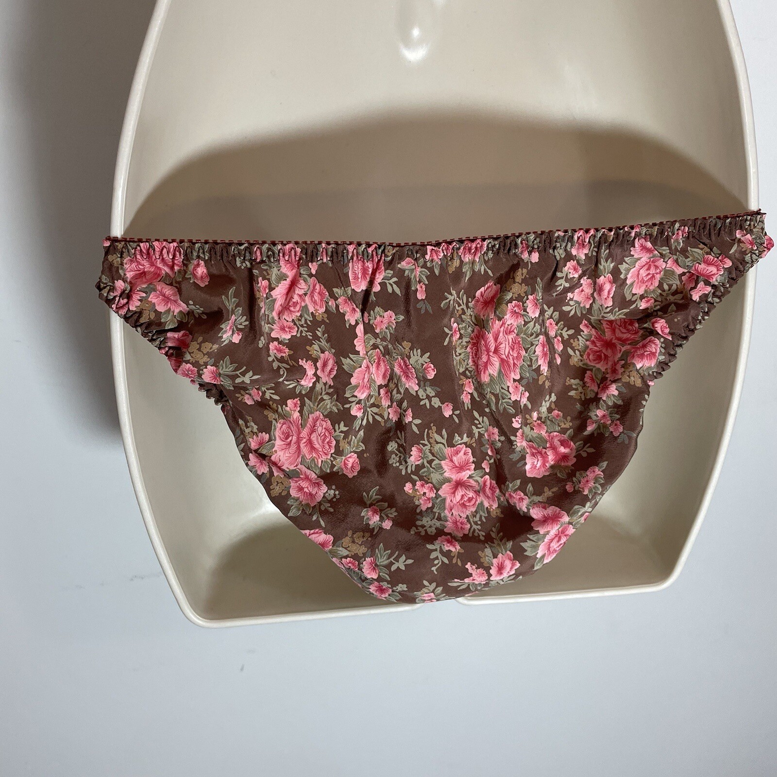 VINTAGE Shades Of Silk Lace 100 Silk Bikini Panties … Gem