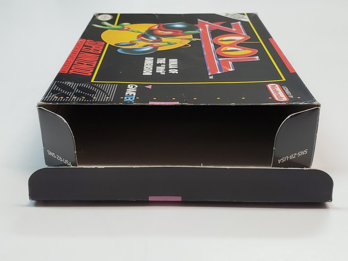 Zool Ninja of the Nth Dimension Super Nintendo Box Only *No Game
