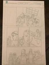 Harbinger Wars (2013) # 3 Clayton Henry Page 10 ORIGINAL ART SPLASH PAGE VALIANT