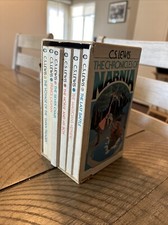 The Chronicles of Narnia CS Lewis 7 Book Box Set Complete Paperback Collier 1970