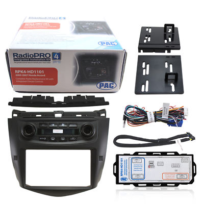 Dash Kit Integrated Climate Control 2003-2007 Honda Accord & Steering Wheel Cont