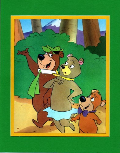 yogi bear gang - yogi, cindy & boo-boo take a stroll