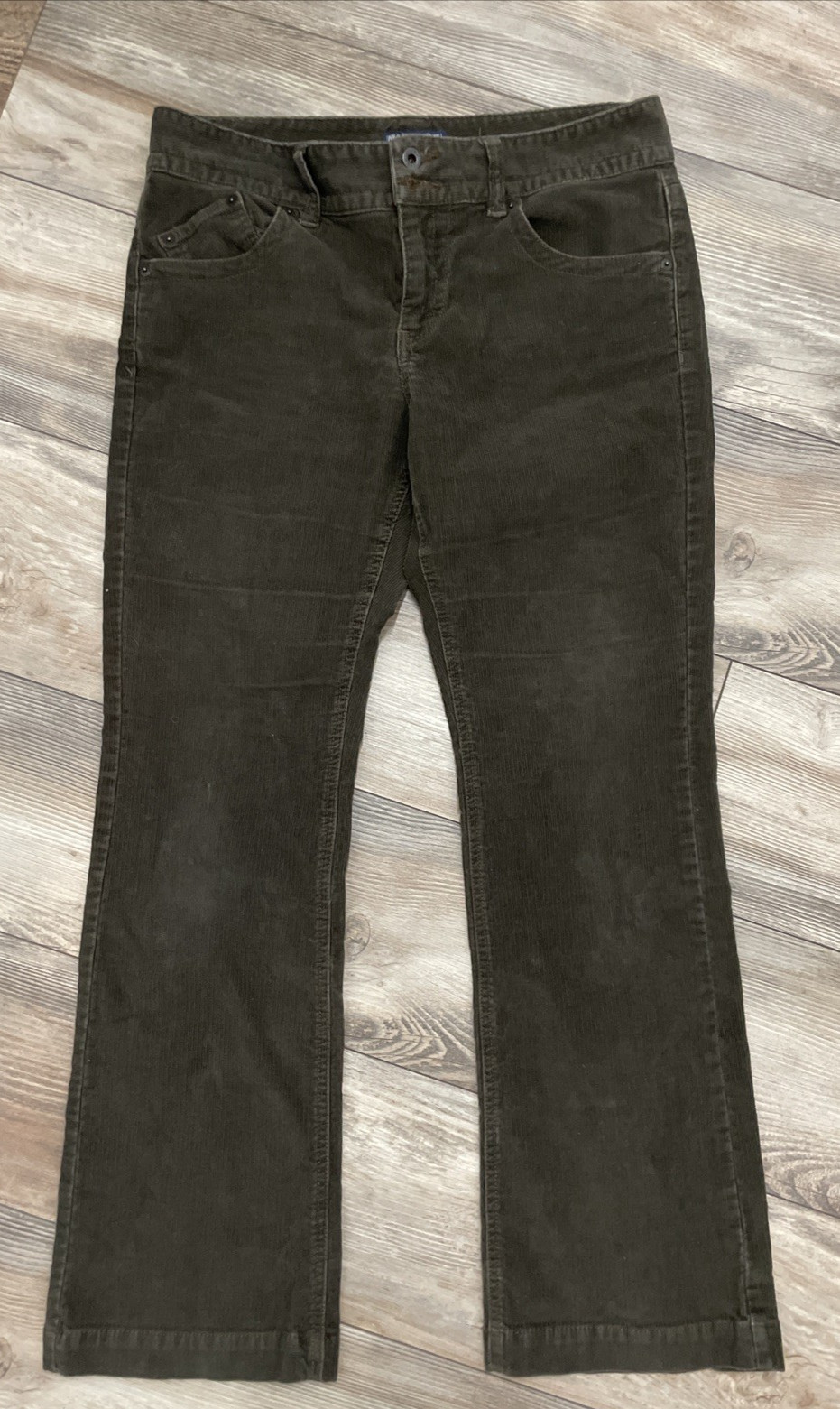 Vintage Polo Jeans Co Ralph Lauren Women Corduroy Pants Brown Bootcut Size 10X30