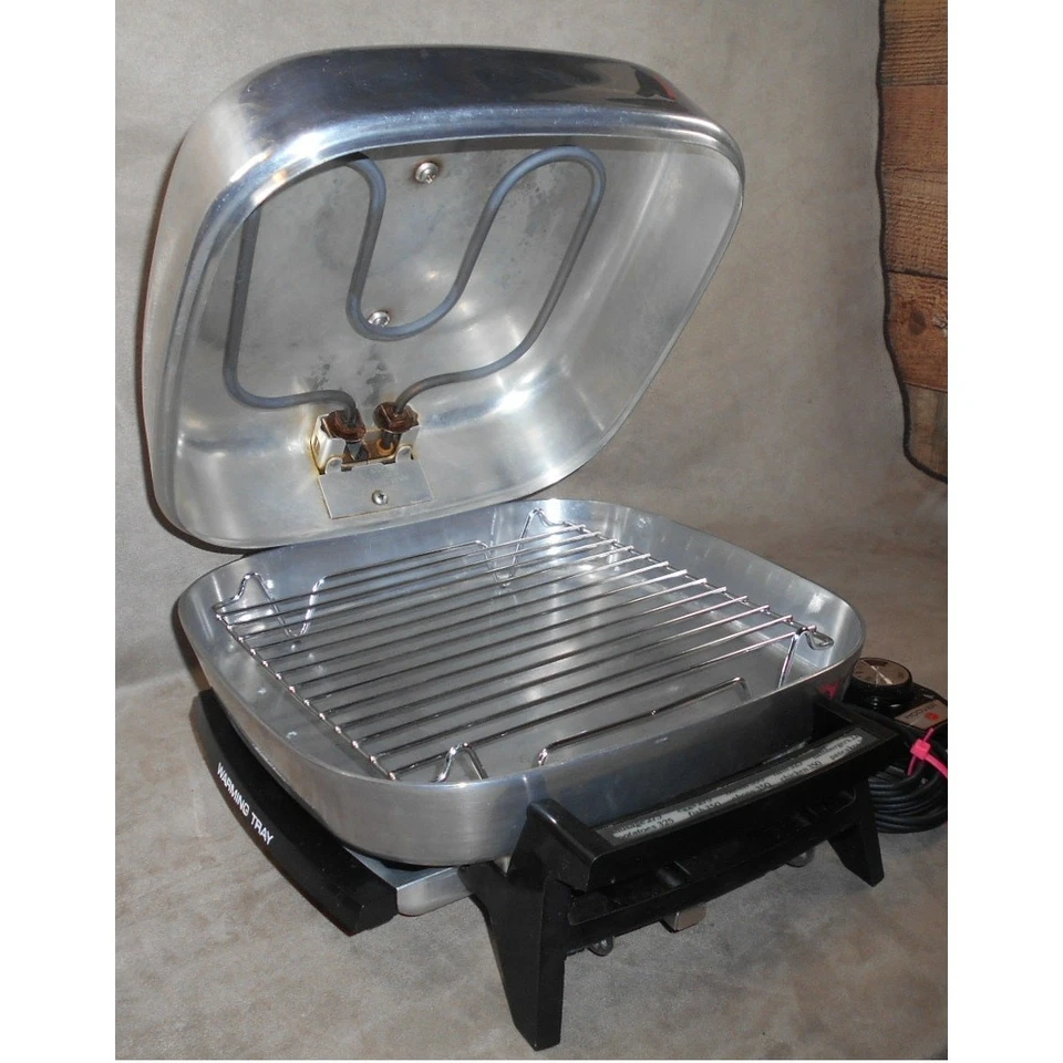 Sartén eléctrica Nesco Dome 12" con tapa para asador BC057 con manual funciona LEER de colección Foto 2 de 4