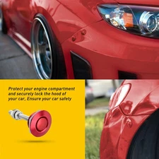 Car Push Button Quick Release Hood Bonnet Lock Pins Clip Bumper Latch Kit 2x US
