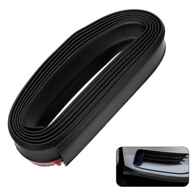 Universal Car Front Lip 8.2ft/250cm Rubber Car Front Bumper Strip, Black