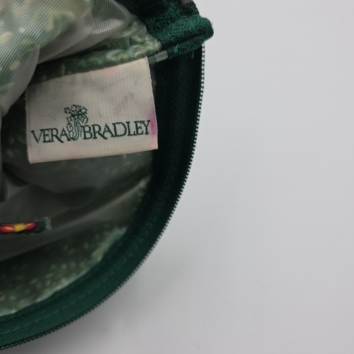 Retired Vera Bradley Greenfield Patter Cosmetic Zipper Bag Pouch 9”x4” Rare USA - Picture 3 of 7
