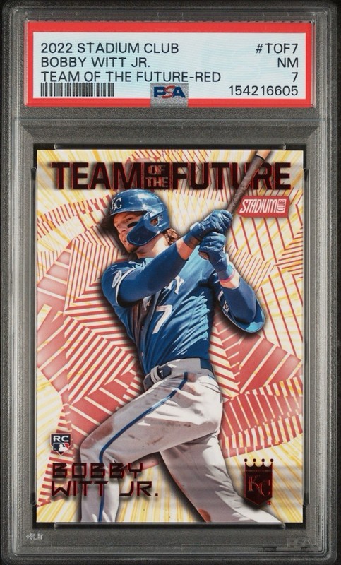 Bobby Witt Jr. 2022 Topps Stadium Club Red RC PSA