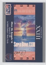 1990 Pro Super Bowl XXV Silver Anniversary Box Set XXII Ticket #23 0s5