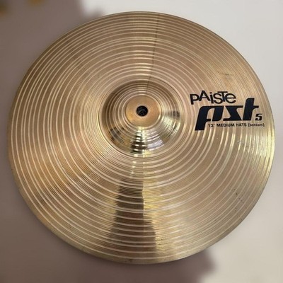 Paiste PST 5 13 Inch Medium Hi-Hat Cymbal Used Clear Sound Drum