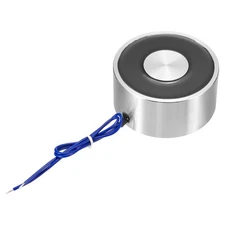 Round Solenoid Electromagnet DC 12V 1200N 264LB/120Kg