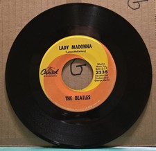 The Beatles: Lady Madonna/The Inner Light - Capitol 45rpm VG
