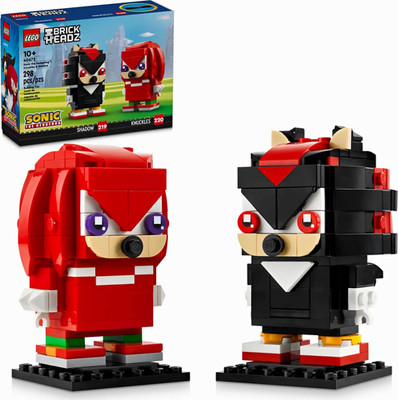 LEGO BrickHeadz Sonic the Hedgehog 40672 Knuckles & Shadow, 298 Teile, ab 10+