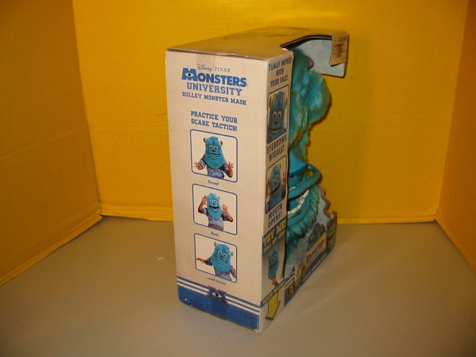 Máscara Monstruo Disney Pixar Monstruos Universidad Sulley Nueva En CAJA Difícil de Encontrar Foto 4 de 4