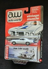 2013 Auto World Vintage Muscle 1969 Pontiac Firebird Trans AM White 