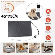 Adjustable Temperature Pet Heating Pad-Waterproof, Timer-Controlled for Dogs Cat
