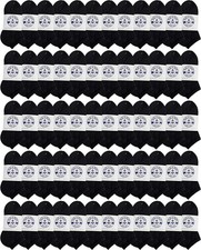 120 Pack Yacht  Smith Kids No Show Ankle Socks Size 6-8 Black Girls Ankle Sock