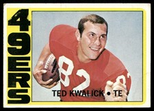 Ted Kwalick 1972 Topps #155 RC San Francisco 49ers VG Discoloring B Left