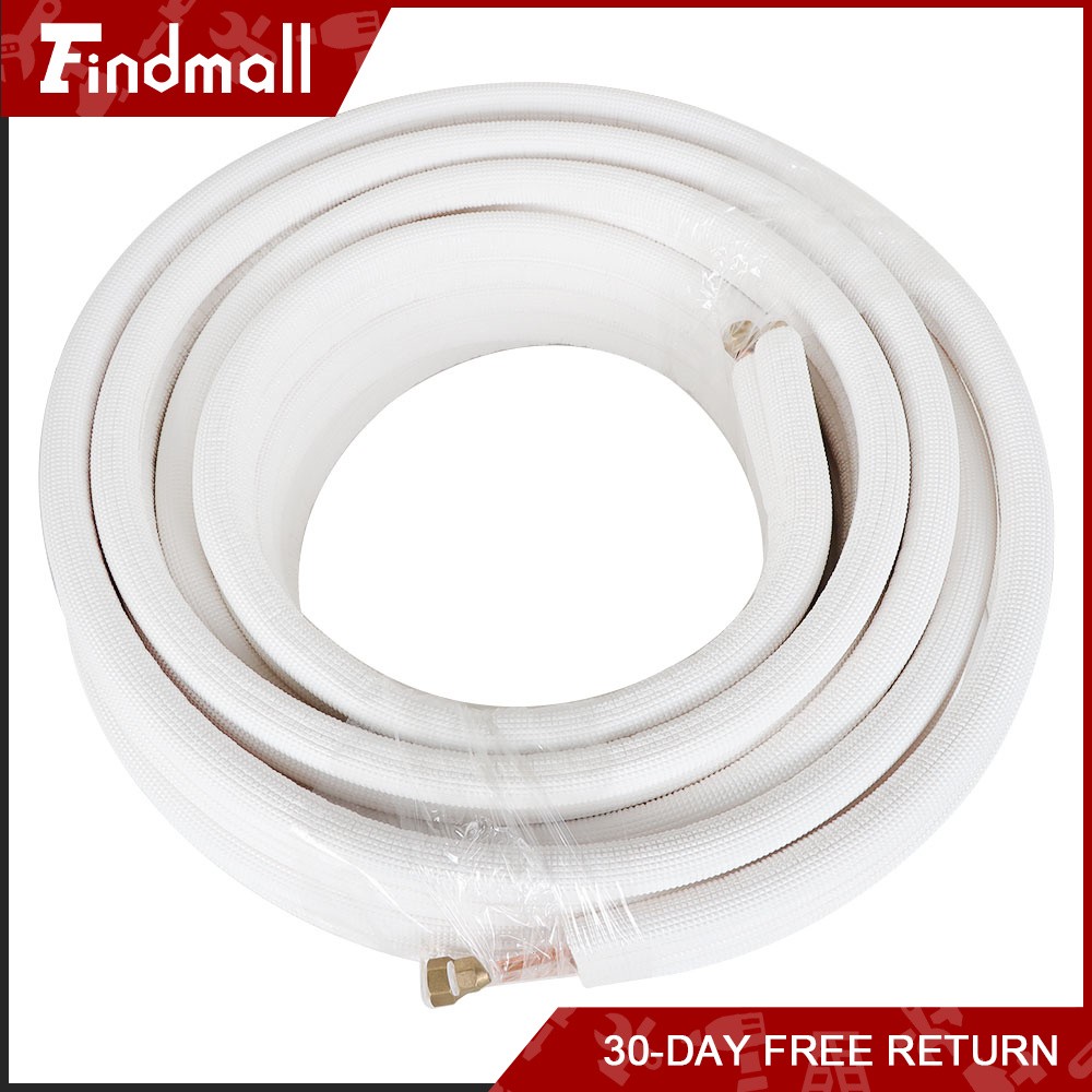 Findmall 50 FT Pipe Install Kit For Mini Split Heat Pump Systems 1/4" & 3/8"