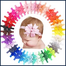 10-Piece Baby Girl Headbands Newborn Infant Toddler Bow Hair Accessories