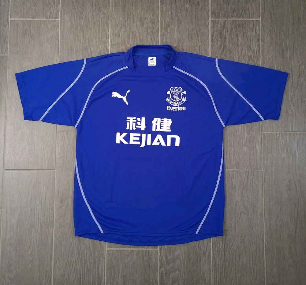 Vintage Retro 2002/03 Everton Trikot Größe: XL Pashanim Y2K Fußball Puma Sport